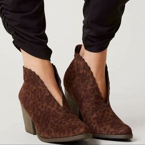 open front ankle boots